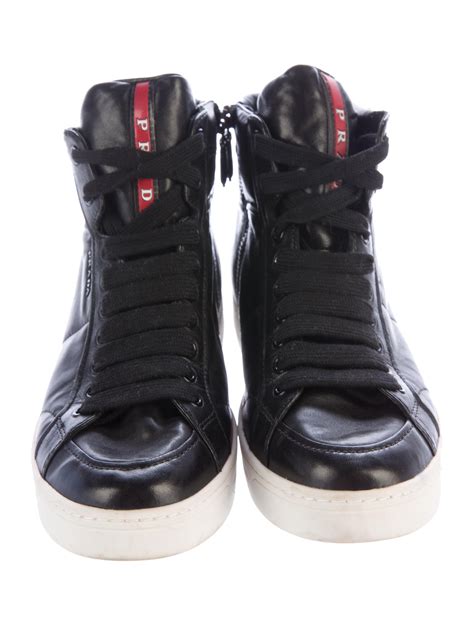 prada tenis|prada high top sneakers women's.